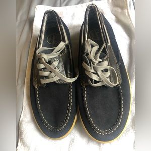 Clark’s Men’s Jax Boat Shoes - Suede Blue and Gray